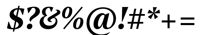 Noe Text Semibold Italic Font OTHER CHARS