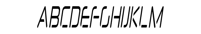 Nook-CondensedItalic Font UPPERCASE