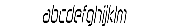 Nook-CondensedItalic Font LOWERCASE