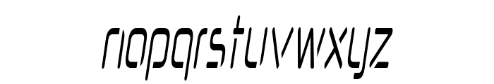 Nook-CondensedItalic Font LOWERCASE