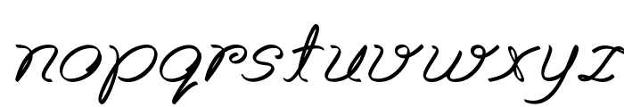 NostraItalic Font LOWERCASE