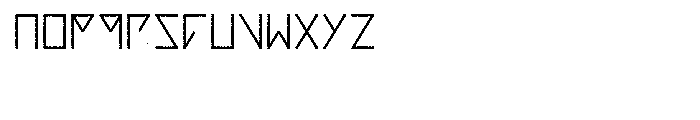 Notdef Grid Font LOWERCASE
