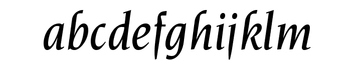 NovareseStd-MediumItalic Font LOWERCASE