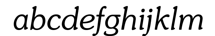 Novelty Light Italic Font LOWERCASE