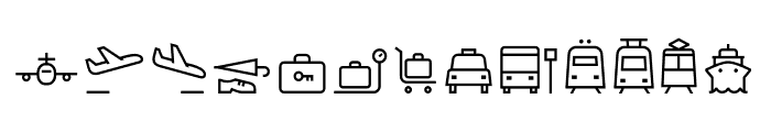 Noway Icons Font LOWERCASE