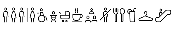 Noway Round Icons Font UPPERCASE