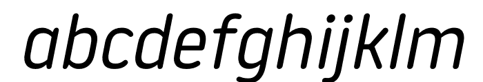 Noway Round Italic Font LOWERCASE