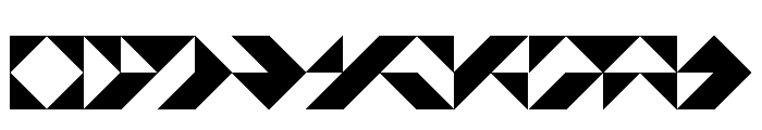 NON BisectedSquares Font OTHER CHARS