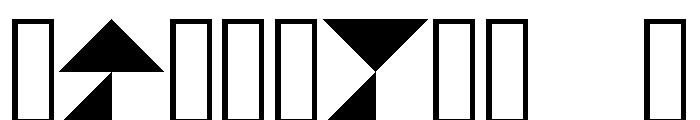 NON BisectedSquares Font OTHER CHARS