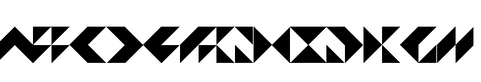 NON BisectedSquares Font UPPERCASE