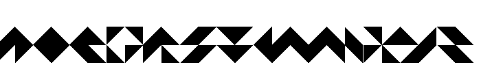 NON BisectedSquares Font UPPERCASE