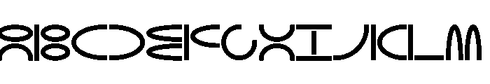 NON Elliptical120 Font UPPERCASE