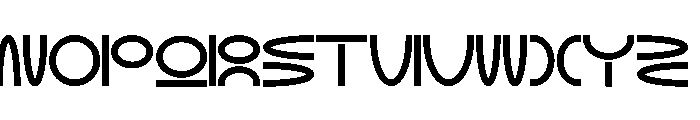 NON Elliptical120 Font UPPERCASE