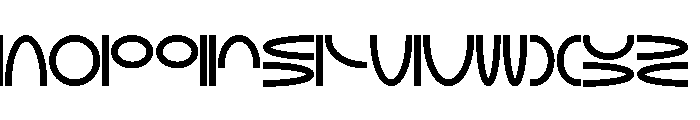 NON Elliptical120 Font LOWERCASE