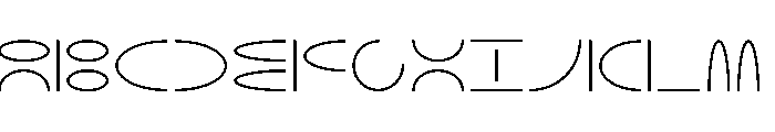 NON Elliptical40 Font UPPERCASE