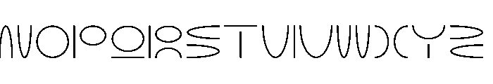 NON Elliptical40 Font UPPERCASE
