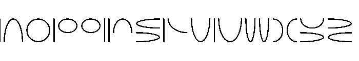 NON Elliptical40 Font LOWERCASE