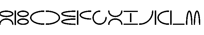 NON Elliptical80 Font UPPERCASE