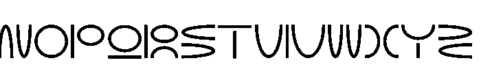 NON Elliptical80 Font UPPERCASE