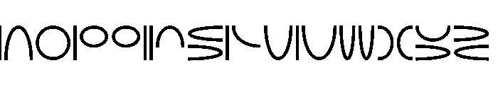 NON Elliptical80 Font LOWERCASE
