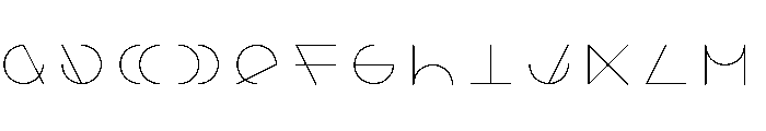 NON Fractional20 Font UPPERCASE