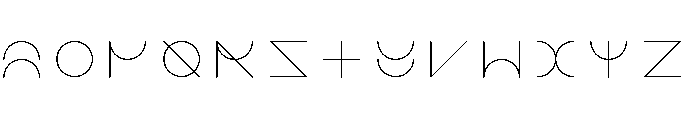 NON Fractional20 Font LOWERCASE