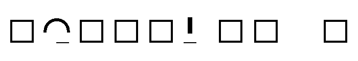 NON Fractional304575120180 Font OTHER CHARS