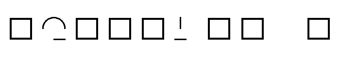 NON Fractional40 Font OTHER CHARS