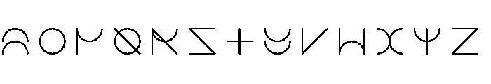 NON Fractional40 Font UPPERCASE