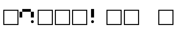NON Offsets Font OTHER CHARS
