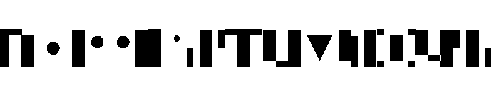 NON Offsets Font LOWERCASE