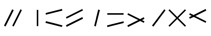 NON OverlappingLines2 Font OTHER CHARS