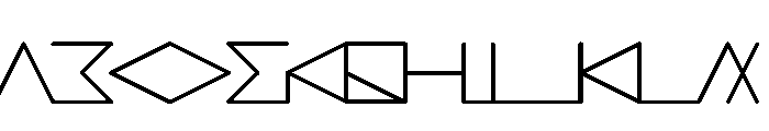 NON Reiteration30 Font UPPERCASE