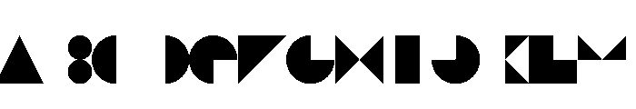 NON Shapes Font UPPERCASE