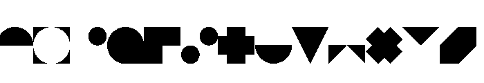 NON Shapes Font LOWERCASE