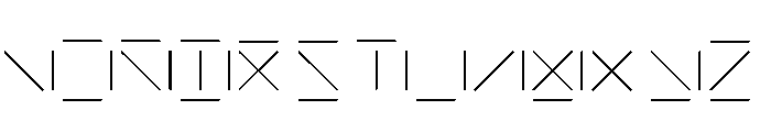 NONFrequency Frequency2020 Font UPPERCASE