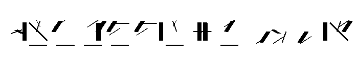 NONFrequency Frequency25020 Font UPPERCASE