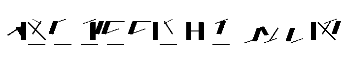 NONFrequency Frequency30020 Font UPPERCASE