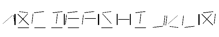 NONFrequency Frequency6020 Font UPPERCASE