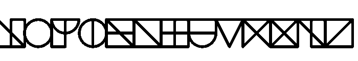 NONSection Outline30 Font UPPERCASE