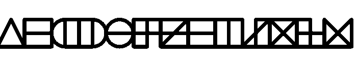 NONSection Outline40 Font UPPERCASE