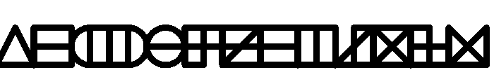 NONSection Outline50 Font UPPERCASE