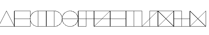 NONSection Outline5 Font UPPERCASE