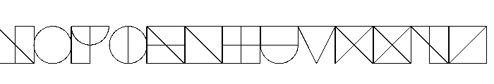 NONSection Outline5 Font UPPERCASE
