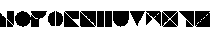 NONSection Solid15 Font LOWERCASE