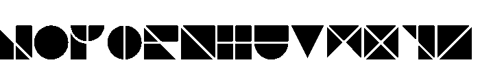 NONSection Solid20 Font LOWERCASE