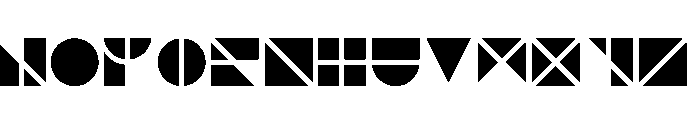 NONSection Solid30 Font UPPERCASE