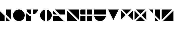 NONSection Solid40 Font LOWERCASE