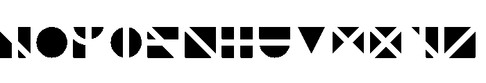 NONSection Solid50 Font LOWERCASE