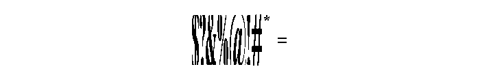 NOVALIS Compressed Font OTHER CHARS